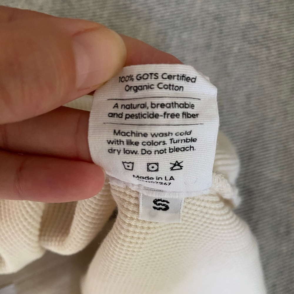 MATE the Label Cream Ribbed Drawstring Shorts - Picture 13 of 13